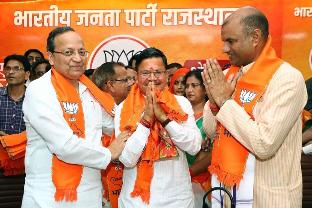 हरियाणा ब्राह्मण महासभा के राष्ट्रीय अध्यक्ष बिरधी चंद शर्मा ने कांग्रेस छोड़ भाजपा ज्वाइन की