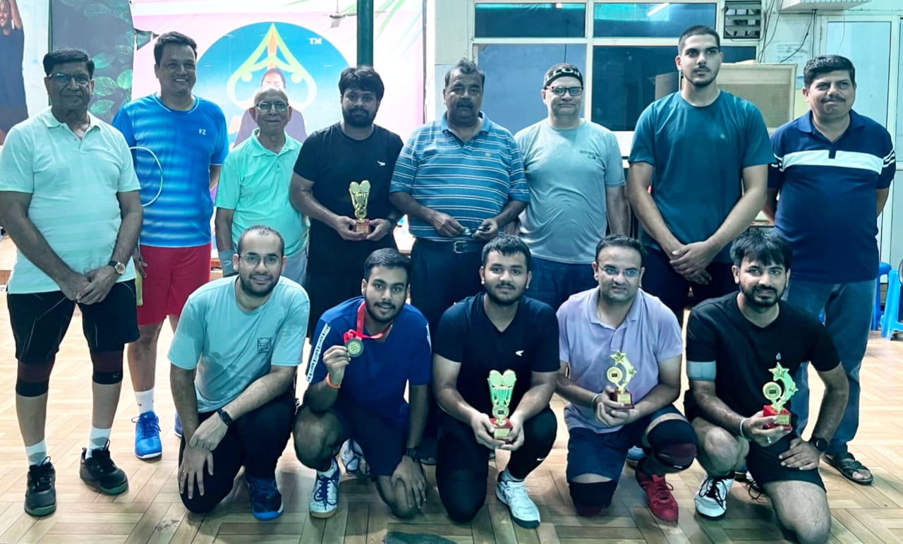 जी वी ओपन बैडमिन्टन सम्पन्न ओवस व अरमान की जोड़ी विजेता