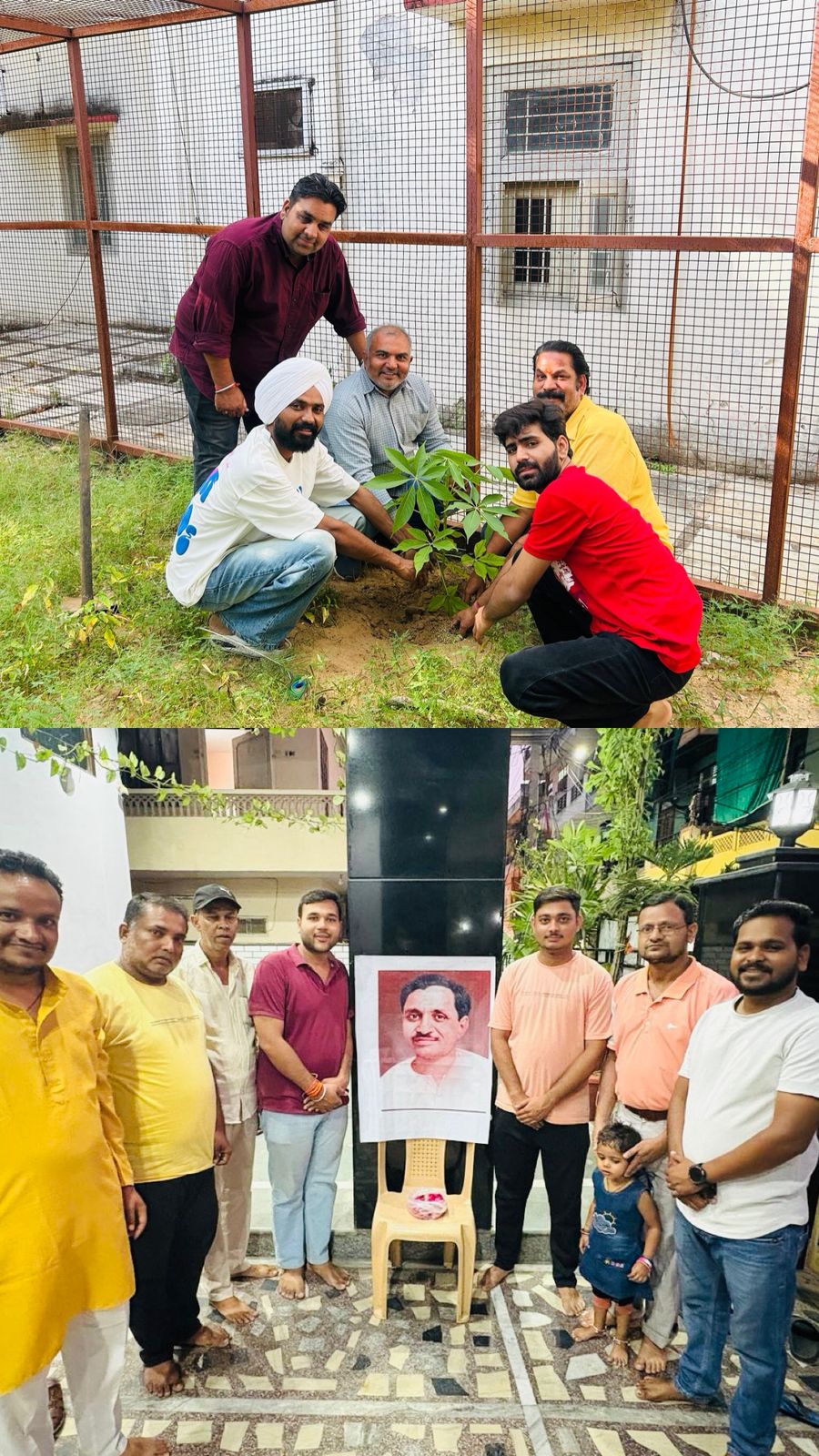 पंडित दीनदयाल उपाध्याय की जयंती पर वृक्षारोपण व पुष्पांजलि कार्यक्रम का आयोजन